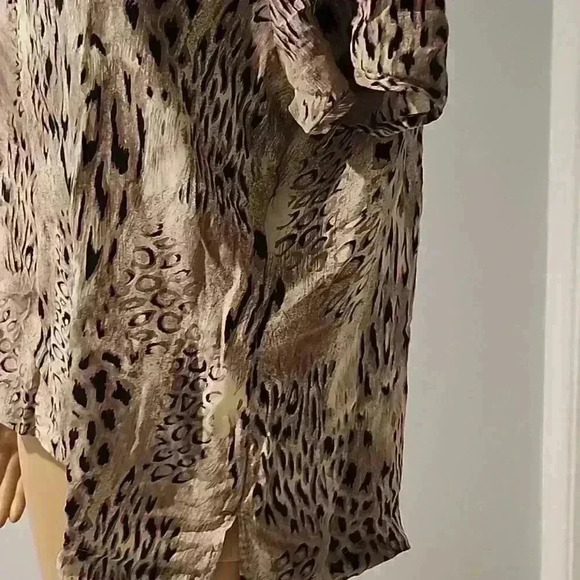 Vintage silk leopard blouse - Picture 4 of 7